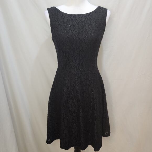 NWT Speechless Black Sequin Lace Cocktail Dress, Juniors, Size 9 - Picture 1 of 8